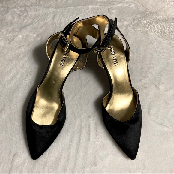 Nine West Black Satin Heels - Picture 5 of 15